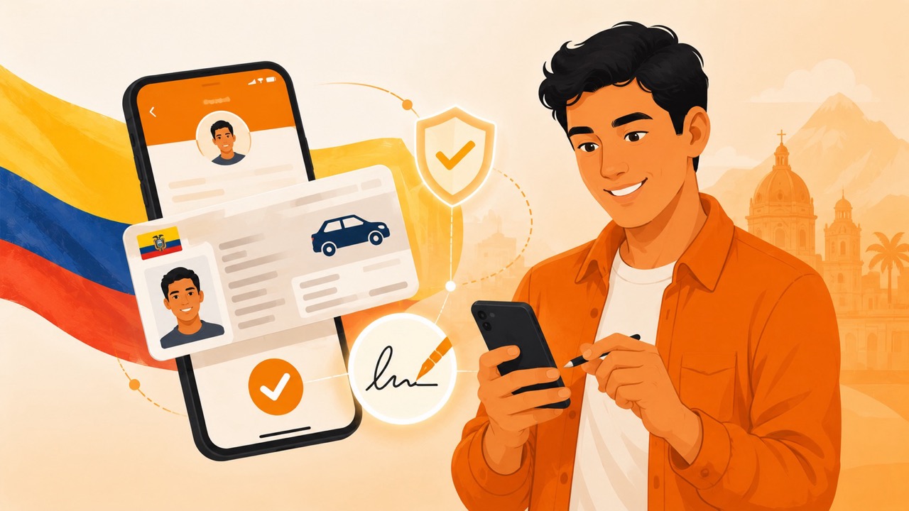 Firma electrónica para licencia de conducir Ecuador